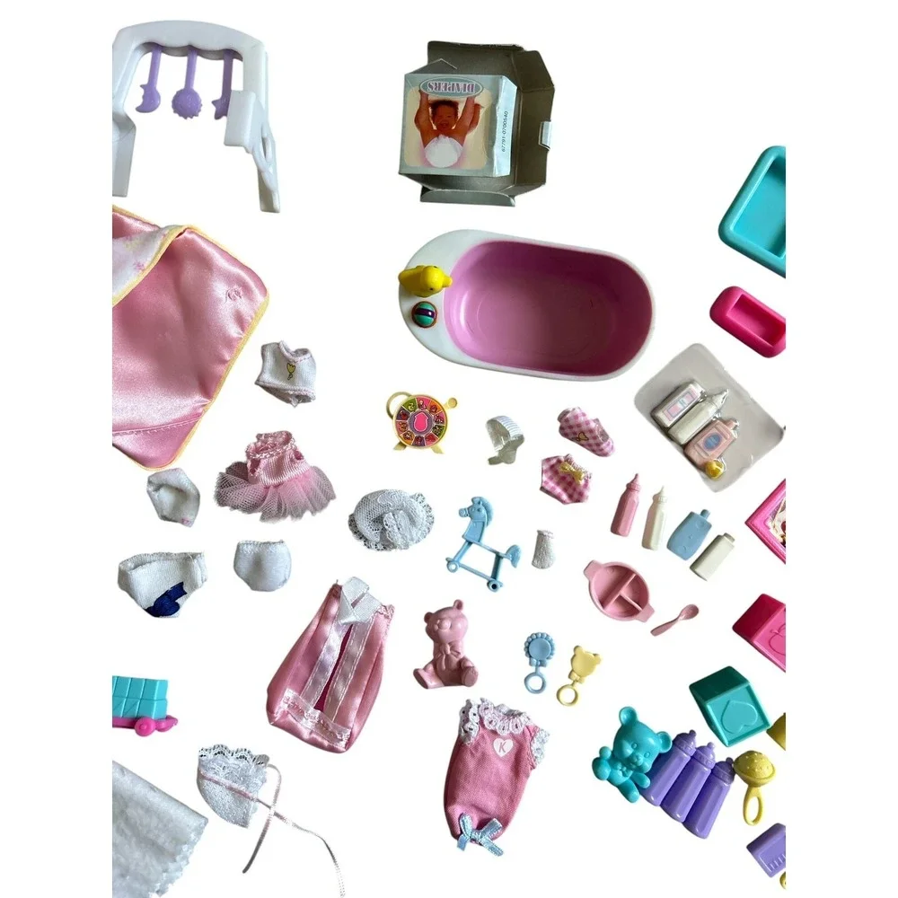 VTG Barbie's Baby Sister Krissy Layette Clothes Accessories Dr Nursery Mixed Lot